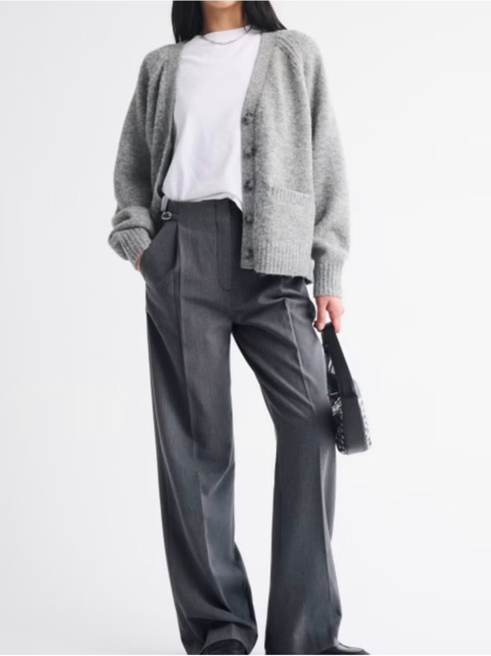 Abercrombie & Fitch Tailored Wide Leg Pant
